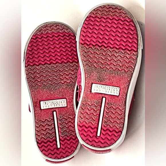Sperry Top-Sider Kids Baby Pink Boat Velcro Shoes Size 6M - Picture 16 of 16